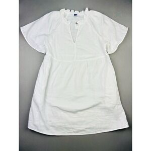 Old Navy Women's S Petite White Ruffle Babydoll Dress‎ NEW NWT (Read)